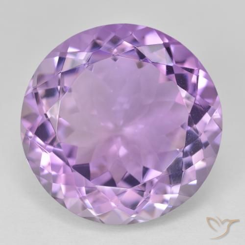25.75ct Natürlicher Rosaig-violett Amethyst, Runden, VVS