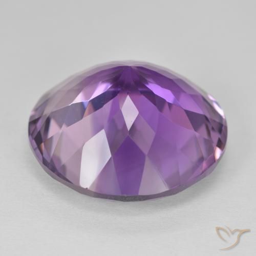 9,17 ctw natürlicher Mittelviolett Amethyst, Runden, VVS
