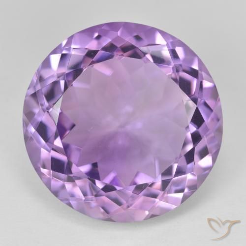 26.00ct Natürlicher Rosaig-violett Amethyst, Runden, VVS
