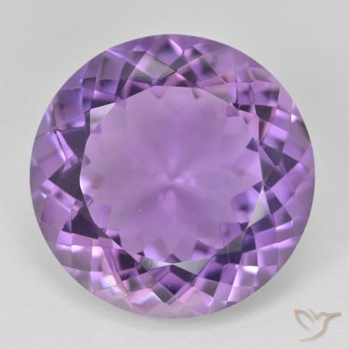 23.77ct Natürlicher Rosaig-violett Amethyst, Runden, VVS