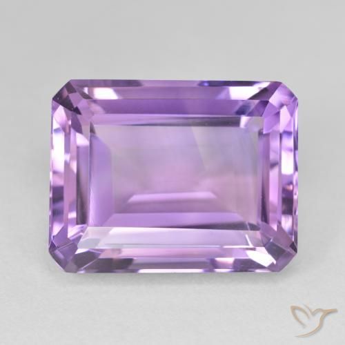18.88ct Natürlicher Tiefes Irisviolett Amethyst, Smaragdschliff, VVS-VS
