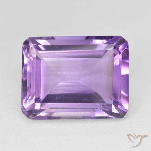 17.75ct Natürlicher Mittelviolett Amethyst, Smaragdschliff, VVS-VS