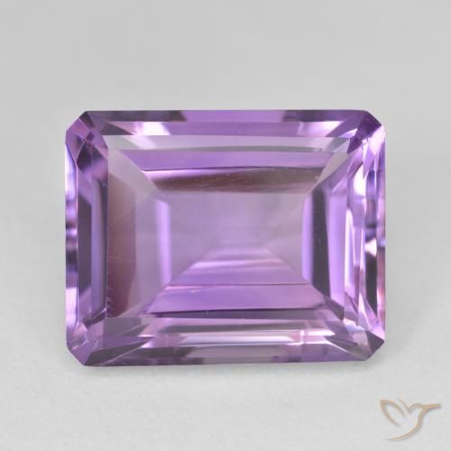 17.40ct Natürlicher Lebhaftes Violett Amethyst, Smaragdschliff, VVS
