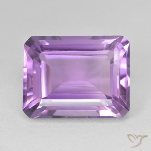 17.67ct Natürlicher Rosaig-violett Amethyst, Smaragdschliff, VVS-VS