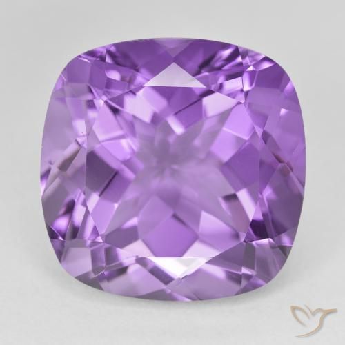 22.37ct Natürlicher Tiefes Irisviolett Amethyst, Kissen, VVS-VS