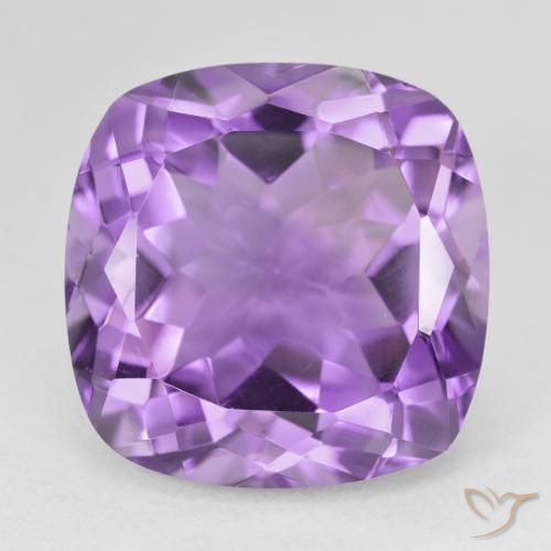22.50ct Natürlicher Mittelviolett Amethyst, Kissen, VVS