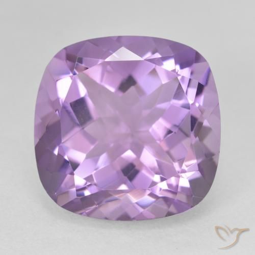 12.45ct Natürlicher Mittelviolett Amethyst, Kissen, VVS