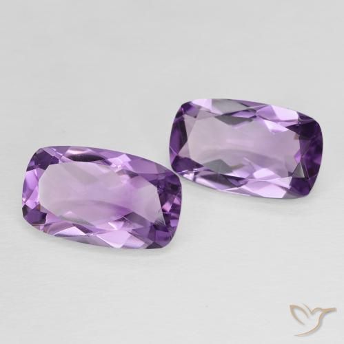 10.59 ct natürliche Lilaisch-violett Amethyst-Edelsteine, Kissen, VVS-VS