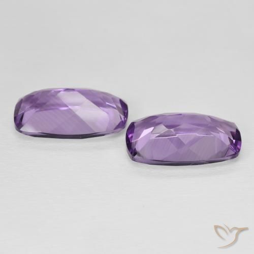 10.59 ct natürliche Lilaisch-violett Amethyst-Edelsteine, Kissen, VVS-VS