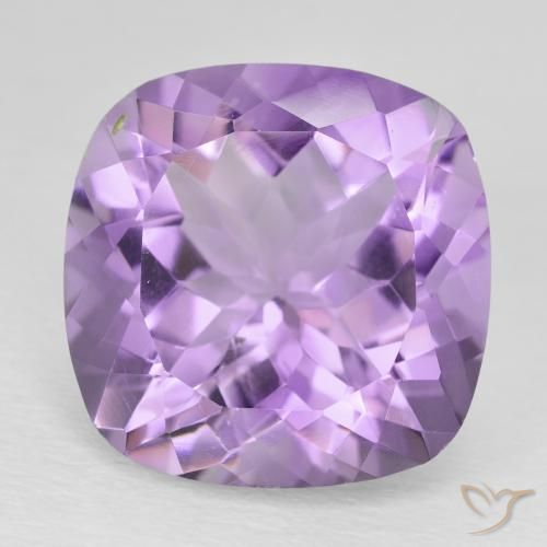 12.55ct Natürlicher Mittelviolett Amethyst, Kissen, VS