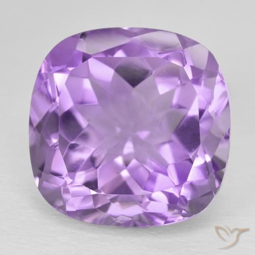 13.55ct Natürlicher Rosaig-violett Amethyst, Kissen, VVS