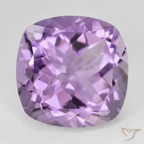 12.25ct Natürlicher Mittelrosa Violett Amethyst, Kissen, VVS