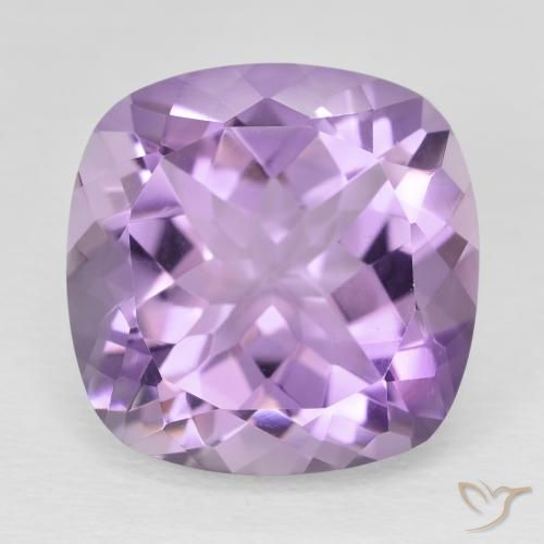 11.50ct Natürlicher Rosaig-violett Amethyst, Kissen, VVS