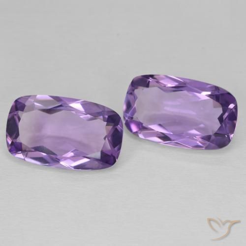 10.51 ct natürliche Mittelviolett Amethyst-Edelsteine, Kissen, VVS