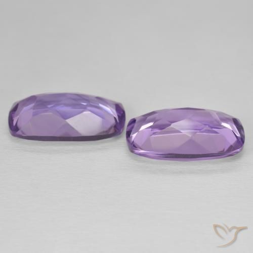 10.51 ct natürliche Mittelviolett Amethyst-Edelsteine, Kissen, VVS