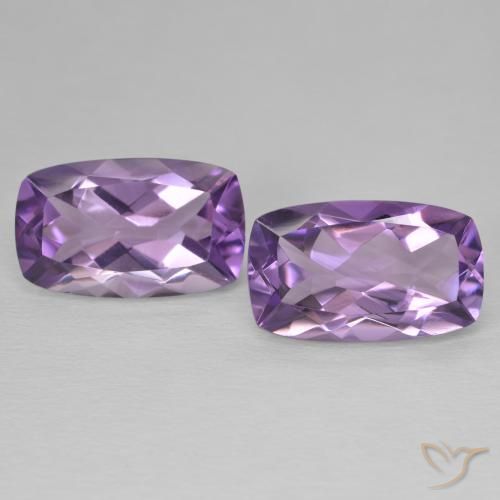 11.98ctw Natürlicher Medium Light Purplish-Violet Amethyst, Kissen, VVS