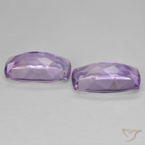 11.24 ct natürliche Medium Light Purplish-Violet Amethyst-Edelsteine, Kissen, VVS