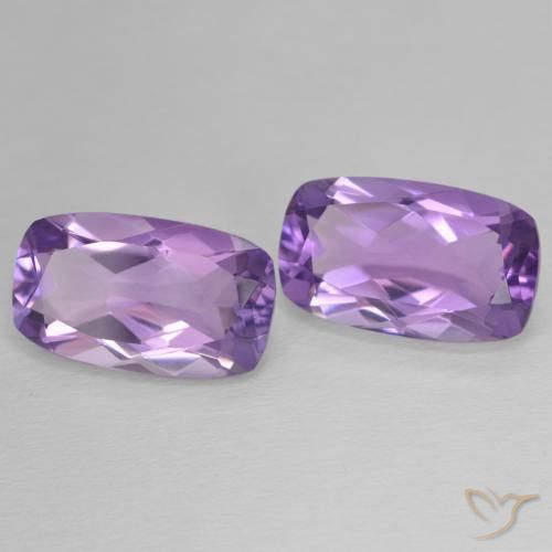 11.54 ct natürliche Mittelviolett Amethyst-Edelsteine, Kissen, VVS