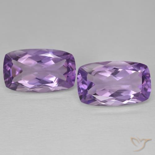 12.80ctw Natürlicher Medium Light Purplish-Violet Amethyst, Kissen, VVS