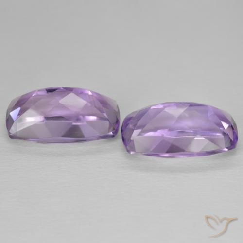 12.80 ct natürliche Medium Light Purplish-Violet Amethyst-Edelsteine, Kissen, VVS