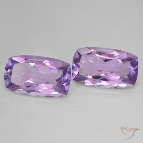 11.40 ct natürliche Lilaisch-violett Amethyst-Edelsteine, Kissen, VVS