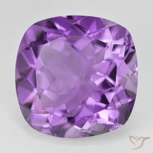 20.98ct Natürlicher Tiefviolettes Violett Amethyst, Kissen, VVS