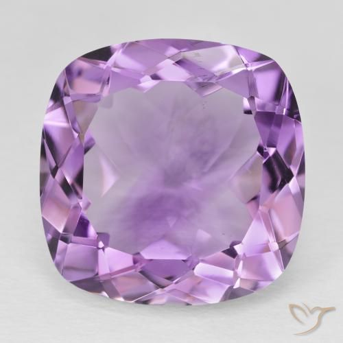 20.53ct Natürlicher Medium Light Purplish-Violet Amethyst, Kissen, VS