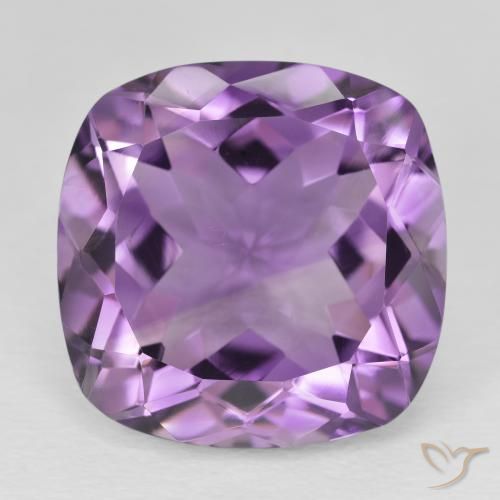 20.59ct Natürlicher Lilaisch-violett Amethyst, Kissen, VVS