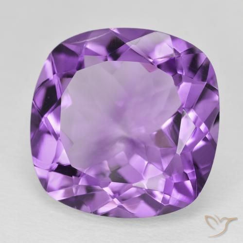 9,17 ctw natürlicher Mittelviolettes Violett Amethyst, Kissen, VS