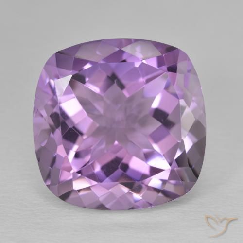 13.03ct Natürlicher Mittelviolett Amethyst, Kissen, VVS