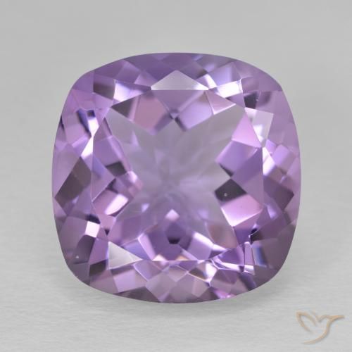 12.47ct Natürlicher Mittelviolett Amethyst, Kissen, VVS