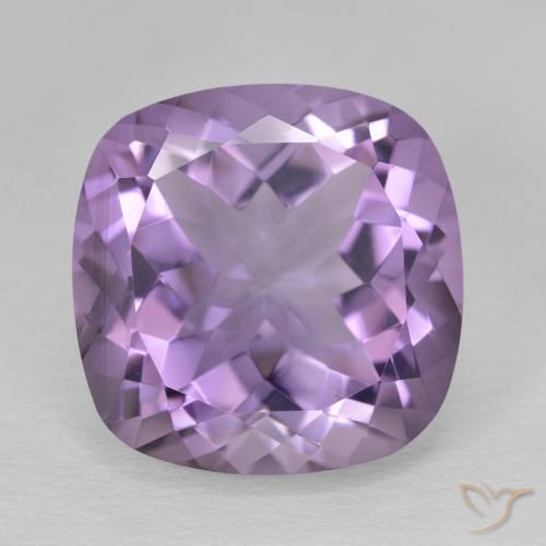 12.37ct Natürlicher Mittelviolett Amethyst, Kissen, VVS
