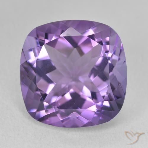 12.70ct Natürlicher Intensives Violett Amethyst, Kissen, VVS