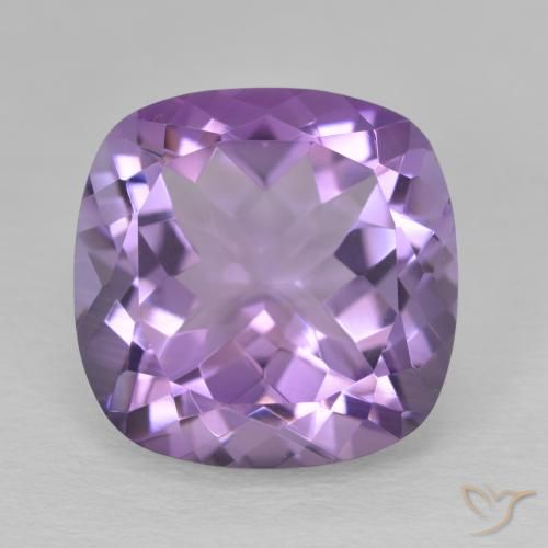 12.31ct Natürlicher Mittelviolett Amethyst, Kissen, VVS