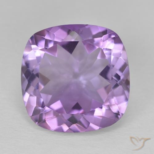 11.90ct Natürlicher Mittelviolett Amethyst, Kissen, VVS