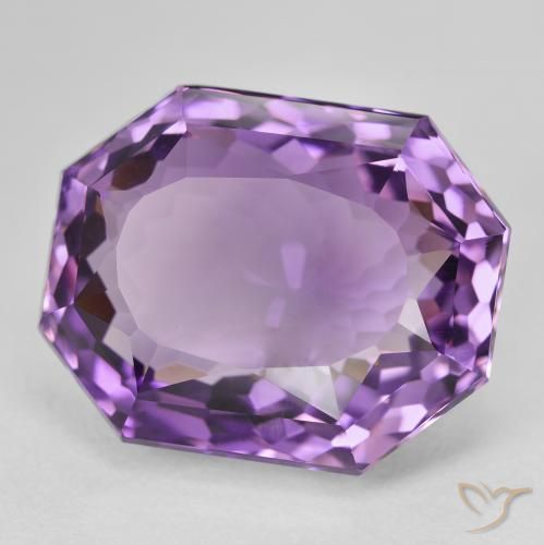 9,17 ctw natürlicher Lilaisch-violett Amethyst, Oktagonschliff, VVS