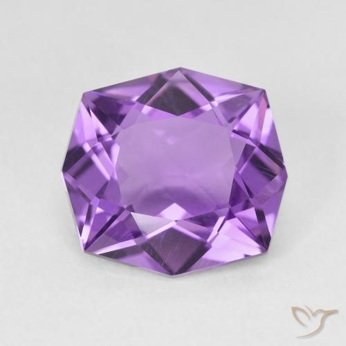 4.33ct Natürlicher Mittelviolettes Violett Amethyst, Fantasie, VVS-VS