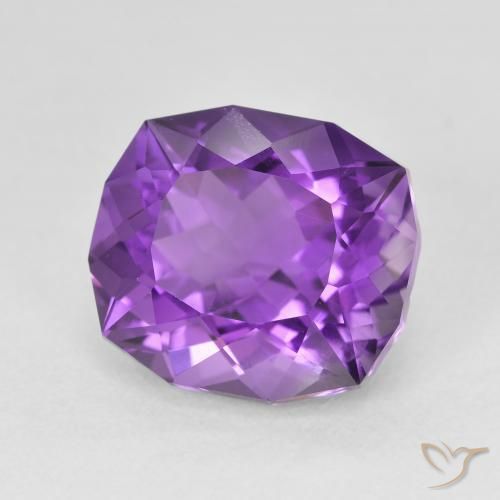 9,17 ctw natürlicher Lebhaftes Violett Amethyst, Kissen, VS