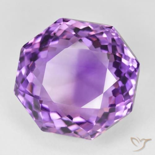 9,17 ctw natürlicher Rosaig-violett Amethyst, Oktagonschliff, VVS-VS