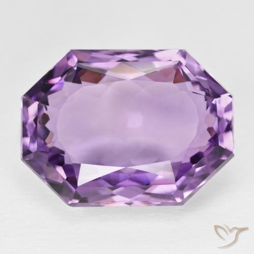 26.72ct Natürlicher Tiefviolettes Violett Amethyst, Smaragdschliff, VVS