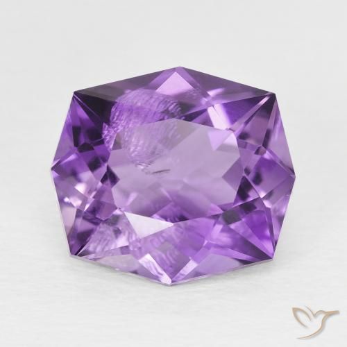 4.78ct Natürlicher Lebhaftes Violett Amethyst, Fantasie, VS