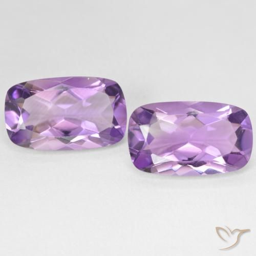 10.79ctw Natürlicher Medium Light Purplish-Violet Amethyst, Kissen, VS