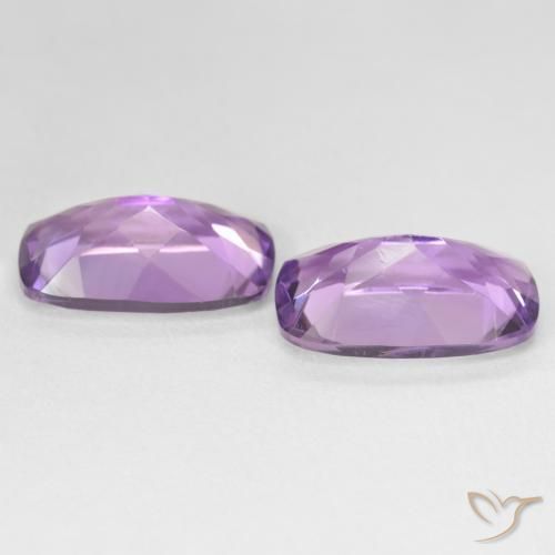 10.79 ct natürliche Medium Light Purplish-Violet Amethyst-Edelsteine, Kissen, VS