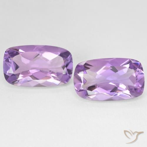 10.83ctw Natürlicher Medium Light Purplish-Violet Amethyst, Kissen, VS