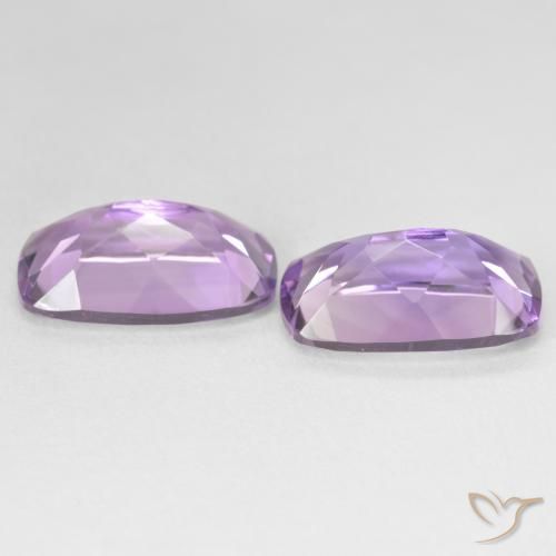 10.83 ct natürliche Medium Light Purplish-Violet Amethyst-Edelsteine, Kissen, VS