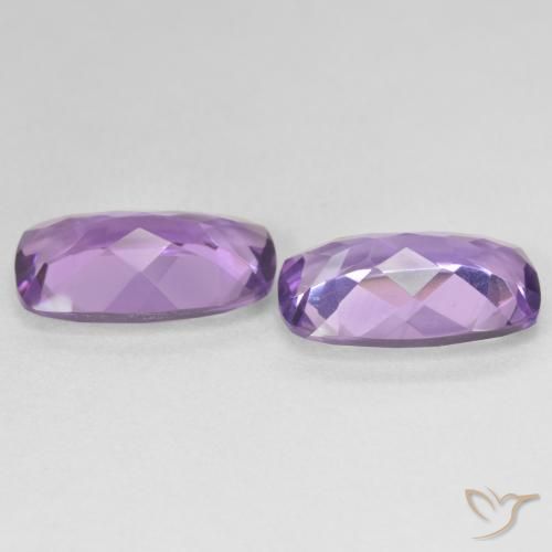 10.04 ct natürliche Medium Light Purplish-Violet Amethyst-Edelsteine, Kissen, VS