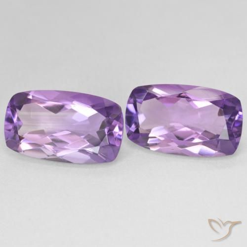 11.30 ct natürliche Medium Light Purplish-Violet Amethyst-Edelsteine, Kissen, VS