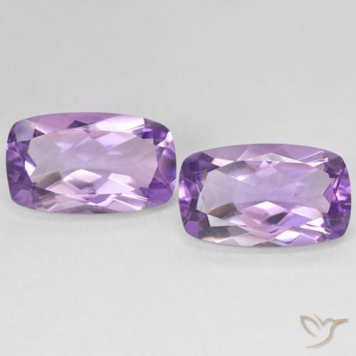 11.50ctw Natürlicher Medium Light Purplish-Violet Amethyst, Kissen, VS