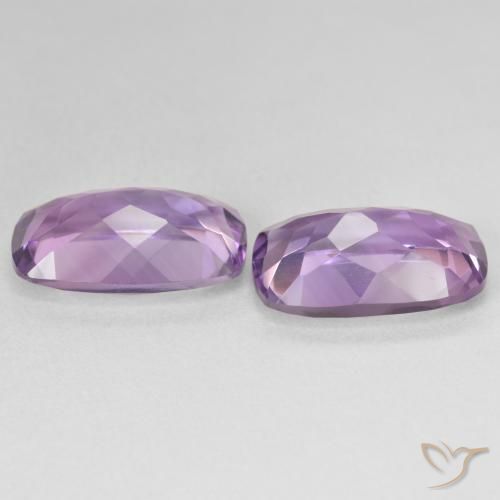 11.30 ct natürliche Medium Light Purplish-Violet Amethyst-Edelsteine, Kissen, VVS