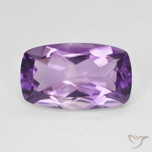 5.73ct Natürlicher Hell-Mittelviolett Amethyst, Kissen, VVS
